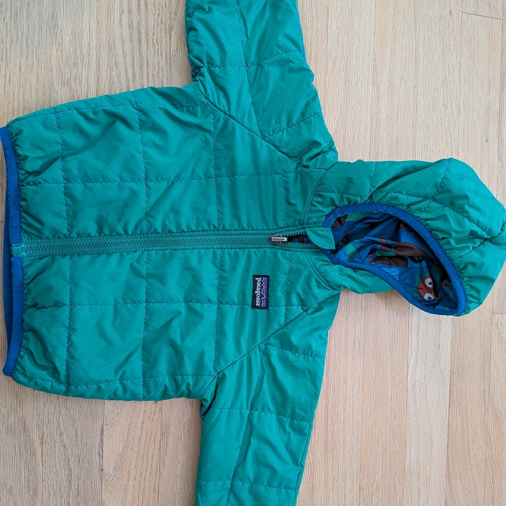 Patagonia Kids Green Hooded Jacket